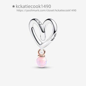 Pandora Two-tone Wrapped Heart Charm